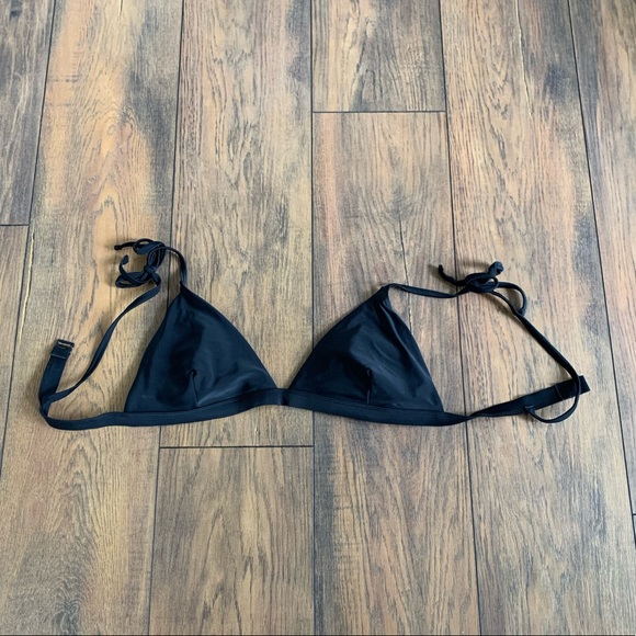 (2/$10) Black Bikini top with shoulder ties - Picture 1 of 2